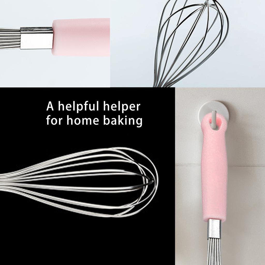 Easy to Clean Stainless Steel Whisk Manual Baking Mixing Tool for Cooking with Durable Stainless Steel Construction