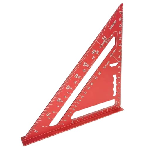 ITOCCA Circular Saw Guide, Triangle Ruler, Square, Lightweight Aluminum, 18cm [Double-Sided Circular Saw Guide] Full Square with Double-Sided Graduati