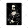 Vintage Mona Lisa Metal Tin Sign Retro Wall Art Home Decor Bar Pub Man Cave Gift
