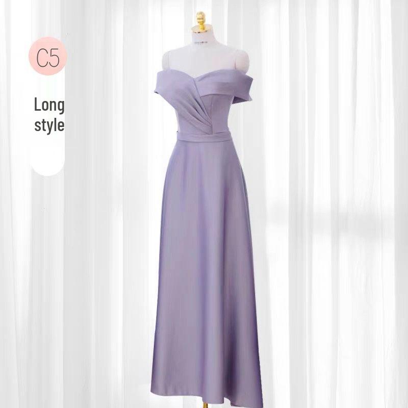 2025 Purple Bridesmaid & Evening Dress for Women
