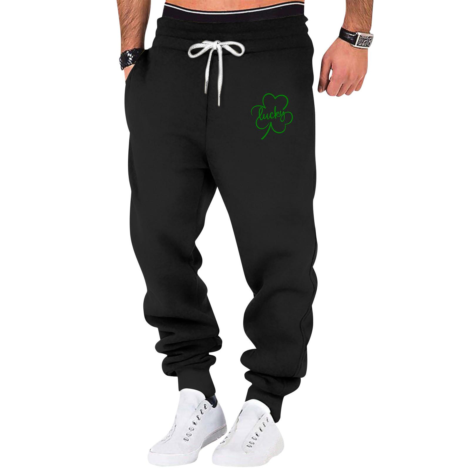 

Весенние спортивные однотонные брюки для фитнеса, мужские свободные повседневные спортивные штаны большого размера из хлопка XXXL чёрный