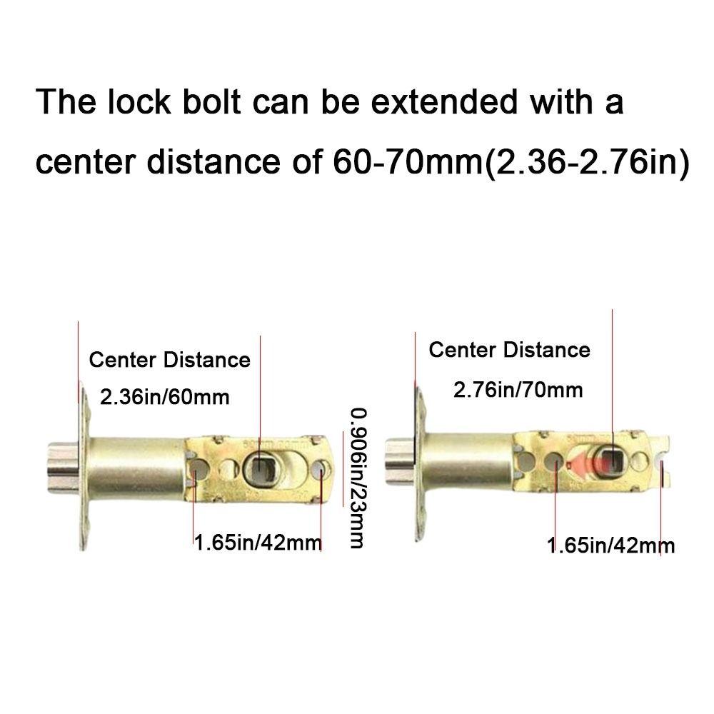 35-50mm Door Handle Lock Aluminum Zinc Zinc Alloy Keyed Locks Durable Spherical Door Lock  Living Room