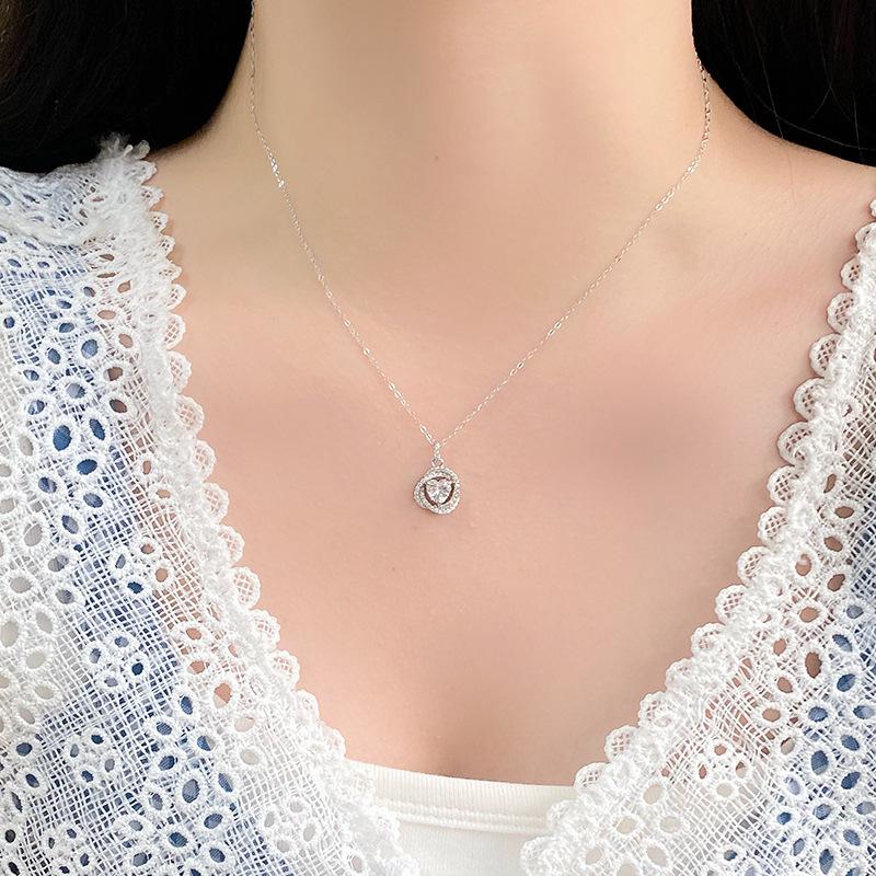 Wrapped Love Necklace Fresh, Sweet, Personalized Temperament, Girls' Feeling, Small Crowd Collar Chain