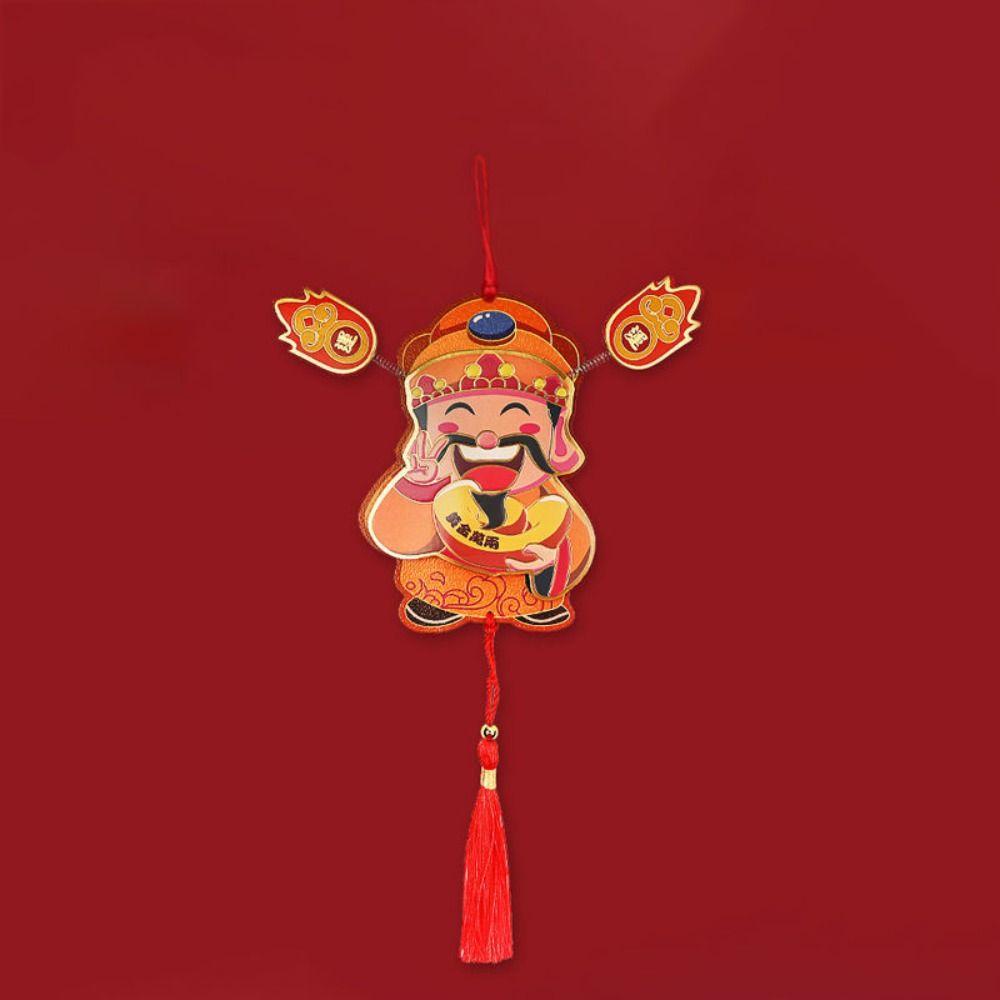 Kunstdruckpapier Gott des Reichtums Kühlschrankmagnete Frühlingsöhrchen Neujahr Kühlschrankaufkleber Innendekor