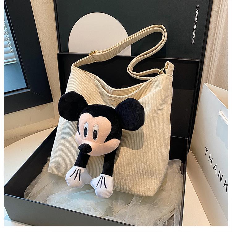 2025 Korean Style Large Capacity Tote: Cute Cartoon Casual Shoulder Handbag