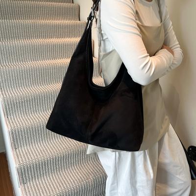 Wildleder Mode und Freizeit neue Herbst- und Winter-Pendler große Kapazität Schulter Unterarm Tragetasche Damentasche