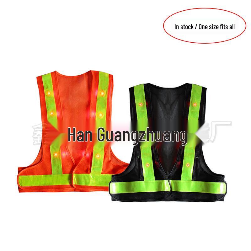 High-Visibility Reflective Safety Vest for Traffic and Construction Workers