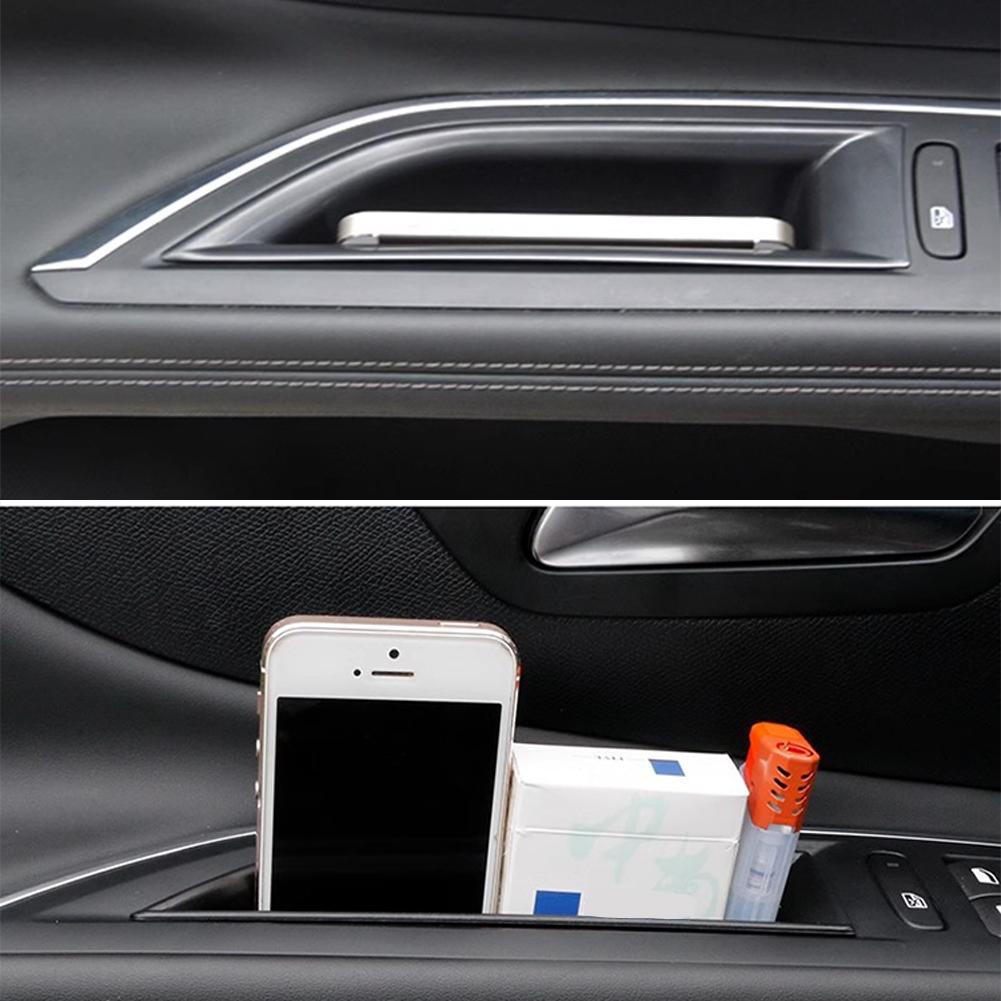 2 st Bil Dörrhandtag Armstöd Förvaringsorganisatör Låda Behållare Hållare Fack Biltillbehör För Peugeot 3008 3008GT 4008 5008 2016-2020