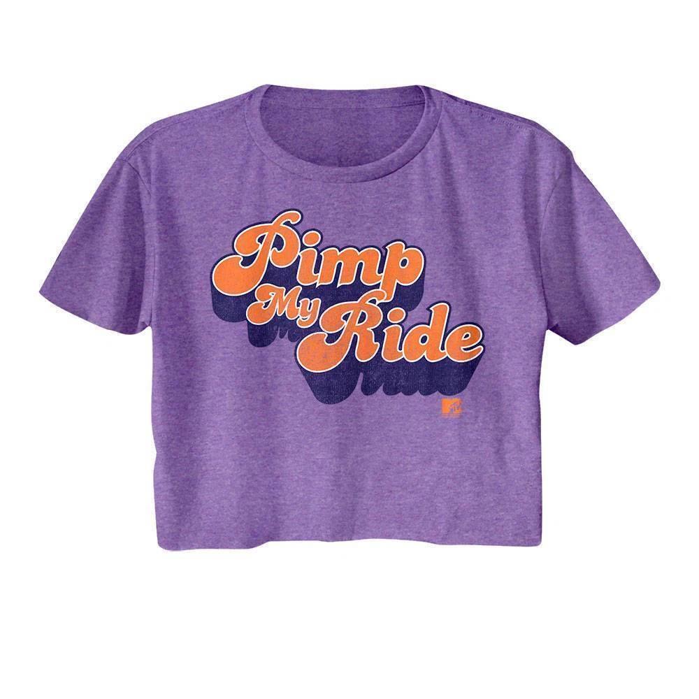 Pimp My Ride Funky Logo Women s Crop Top L
