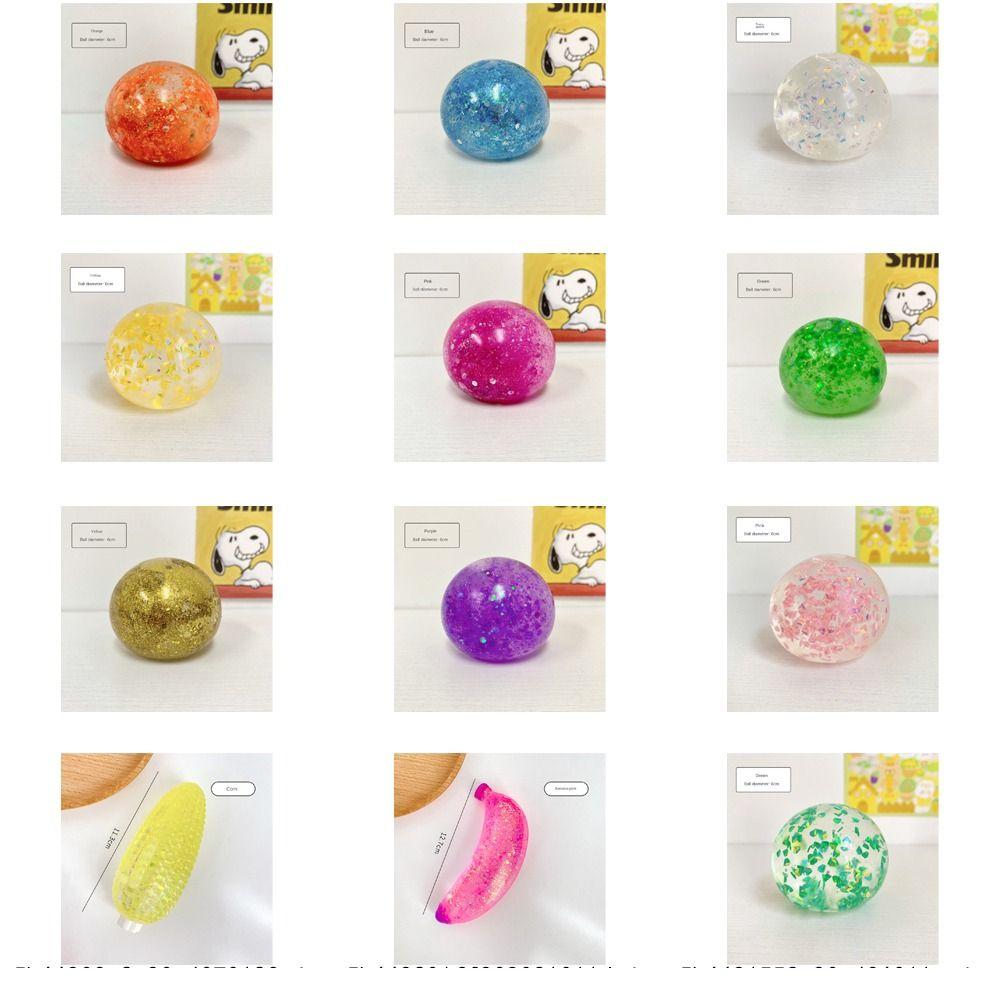 Ekologická maltózová parní hračka Zábavné hračky snižující úzkost TPR Vent Ball Měkký natažený maltózový sirup Ball Dětský dárek