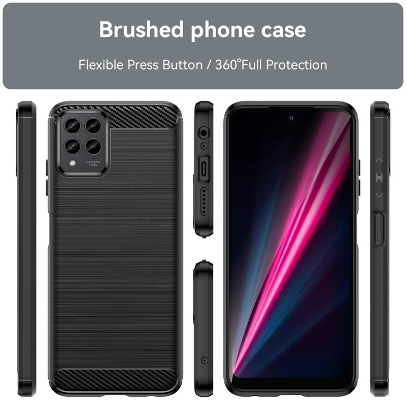 Für Hülle T-Mobile REVVL 6X Pro 5G Hülle Für T-Mobile REVVL 6X 6 Pro Silikon Carbonfaser Hülle Für T-Mobile REVVL 6X Pro 5G Hülle