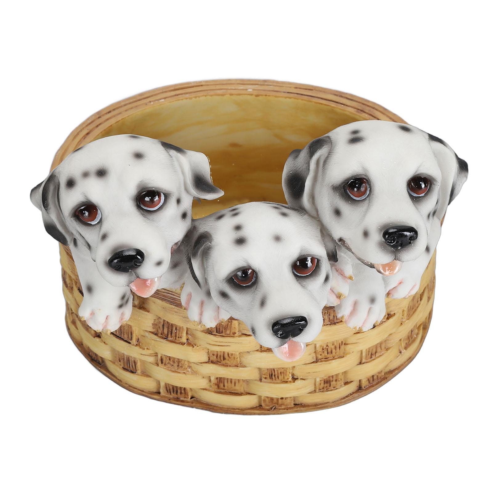 

Кашпо для растений в виде собаки, милый далматинец, смола, с дренажным отверстием, горшок для суккулентов в виде щенка для сада