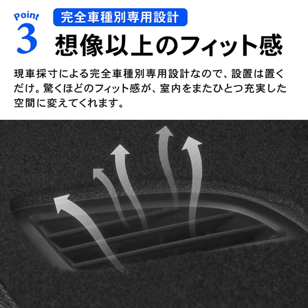 XIKER Dashboard Mat for Nissan Dayz B4 (2019–, Anti-Glare, UV Cut, 3D Molded)