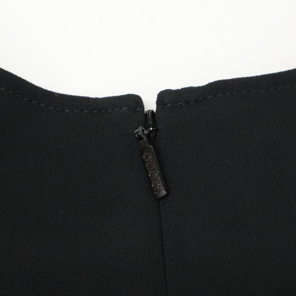 GUCCI 528977 2018 Black Stretch Viscose Tunic Dress dress 38 blackUsed