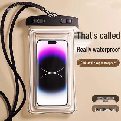 Sac de téléphone étanche avec écran tactile, airbag scellé et étui de protection portable pour la natation, la plongée et le rafting