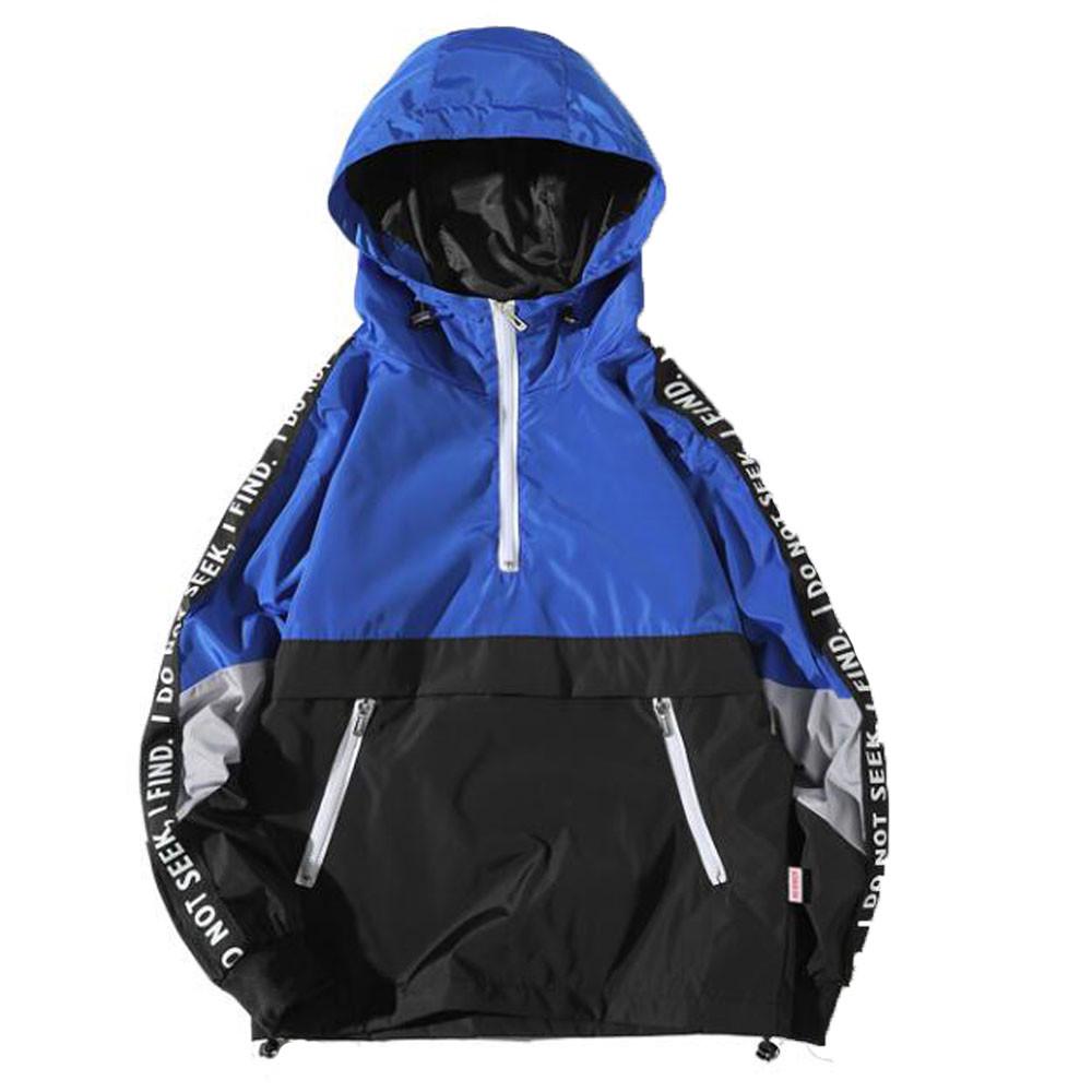 Men's  Winter Style Loose Hooded   Coat Large Size Jacket Clothing