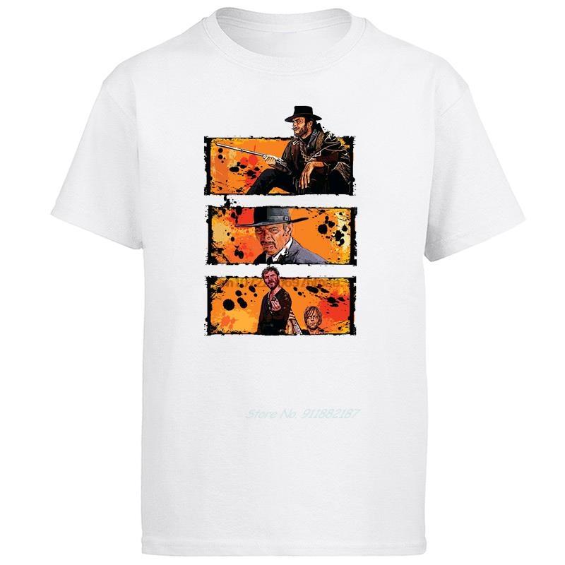 Sergio Leone Clint Eastwood Film Harajuku Graphic T Shirts Oversized Cotton Short Sleeve Tshirts Summer New Shirts And Tshirts