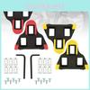 Bicycle Road Cleat Set With Abs Material For Cycling Shoes And Pedal Locking System