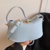 2025 Popular Korean Small Fresh Simple Solid Color Handbag Bag Temperament Versatile High Sense Casual Messenger Women's Bag