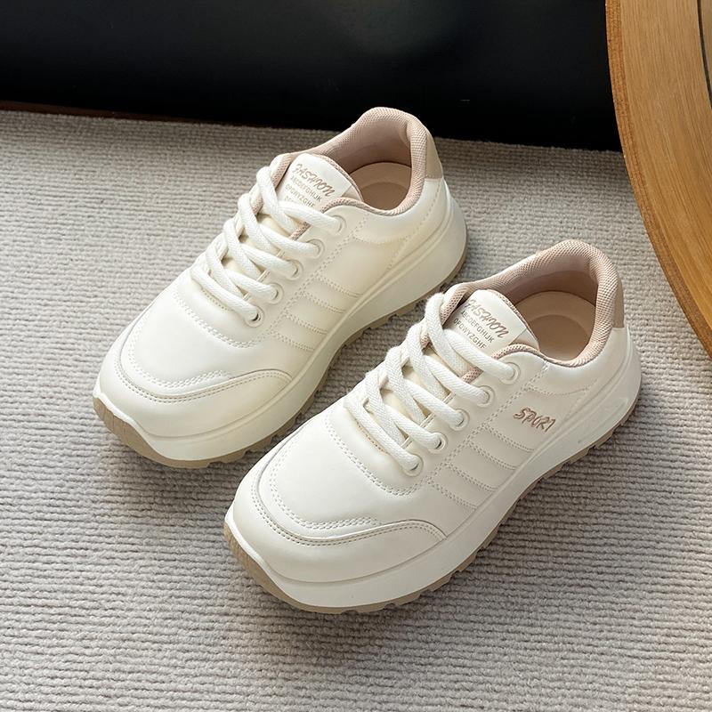 Fashion Fashion Autumn 2025 Women Casual Sneakers Leather Woman Sneakers Female Platform Vulcanize Shoes Zapatillas De Mujer 962