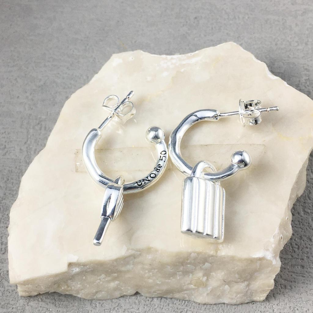 UNO 2024 Romantic Spanish Key and Lock Essence Earrings - New Fashion Jewelry Gift