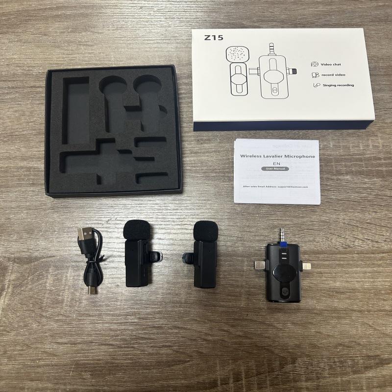 Dual Wireless Lapel Microphone for Mobile Phones – Ideal for Live Streaming and Recording