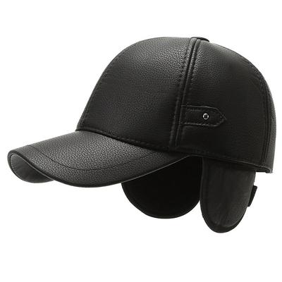 Autumn and Winter Middle-aged Hats Men's Winter Ear Protectors Elderly Hats Fleece Thickened Autumn Thermal Hats Dad Hats