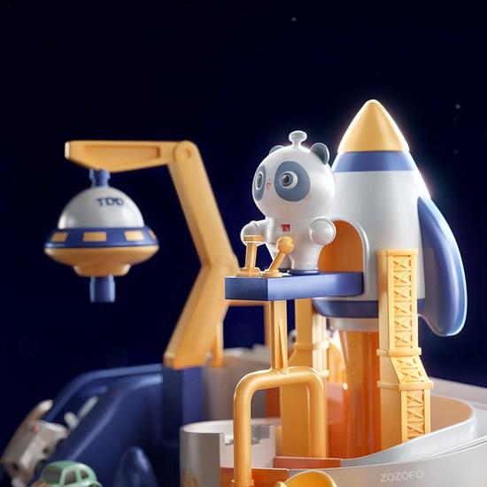 ZOZOFO Car Coding Rod Childrens Space Exploration Toy Car Operation Track Toy Car Birthday Gift Christmas Track Car Car Code Toys, Korea game
