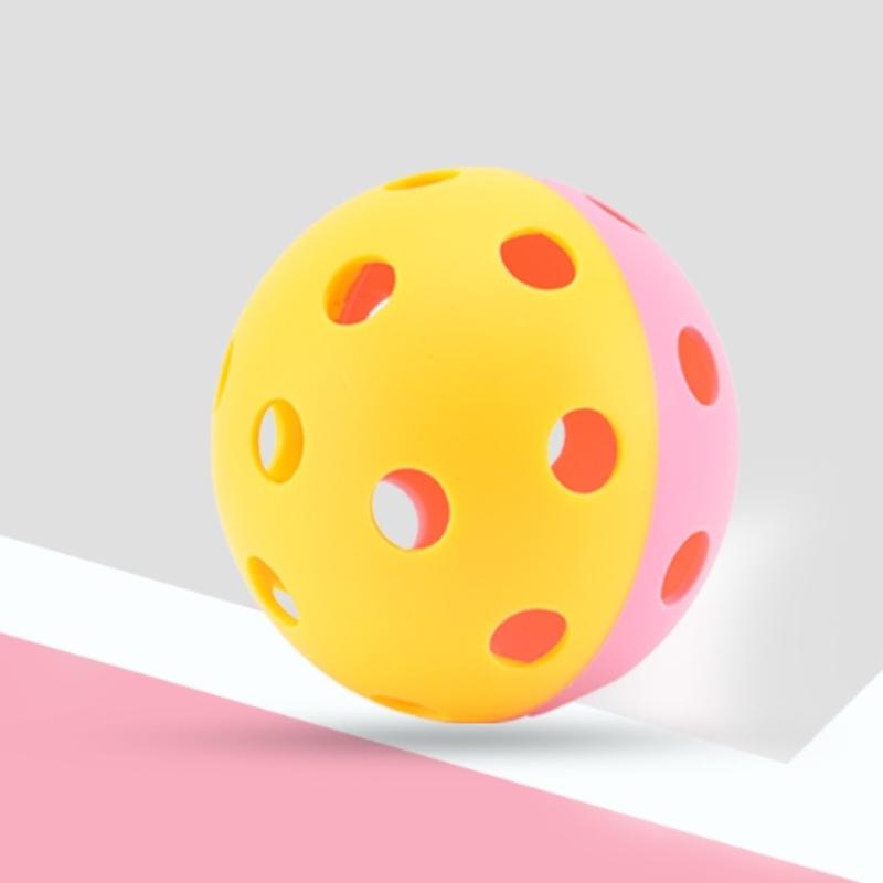 Indoor Pickleball Balls Paddle Ball 72Mm Pickleball Sport Training Practice Plastic Pickleball Hollow Balls