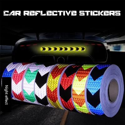 Película Reflectante para Motocicleta Pegatinas Reflectantes Cinta Reflectante Autoadhesiva para Coche Calcomanía Reflectora de Seguridad para Coche Tira de Advertencia