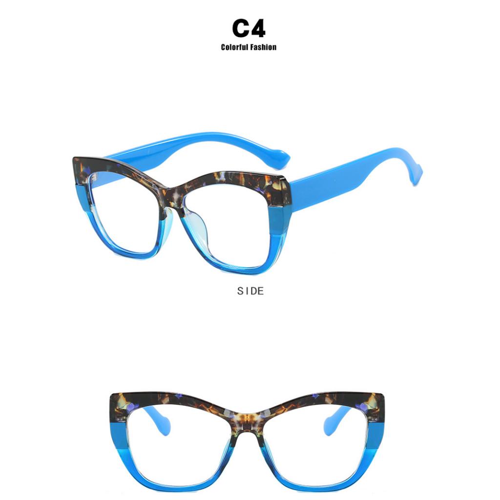 Okulary damskie, oprawki kontrastowe, oprawki retro TR90