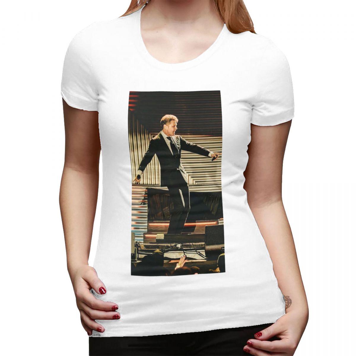 El Sol De Mexico Luis Miguel TShirt for Women ONeck Streetwear T Shirts Womens Short Sleeve Summer Clothes Tops S