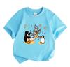 Kids Boys Girls 100% Cotton Crew Neck Short Sleeve T-Shirt C