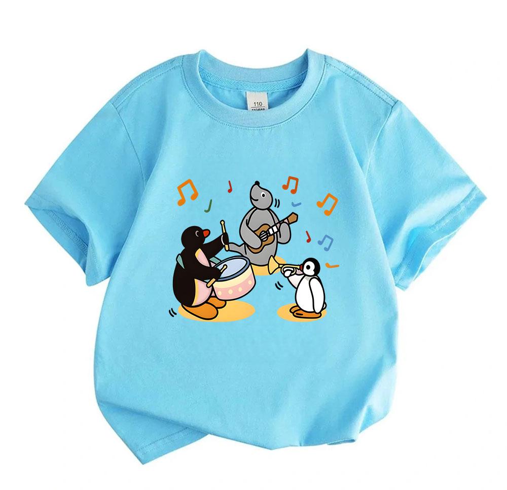 Kids Boys Girls 100% Cotton Crew Neck Short Sleeve T-Shirt C