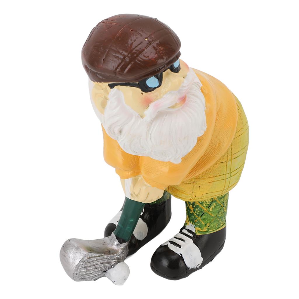 Garden Gnome Ornament Cute Vintage Resin Gnome Statue for Outdoor Yard Decoration