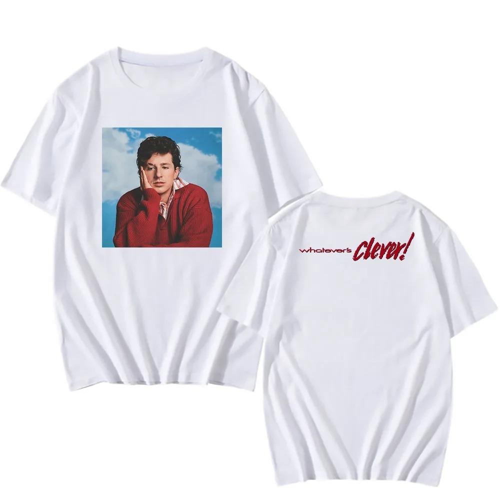 Charlie Puth Whatevers Clever 2026 Album Merch 100% Weiche Baumwolle Pop Rock Rapper Grafik T-Shirt Damen und Herren T-Shirts