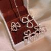 European and N Makings Four leaf Clover Bracelet Earrings Three-piece Set Free Zircon Student Bracelet Earrings Chain Woman