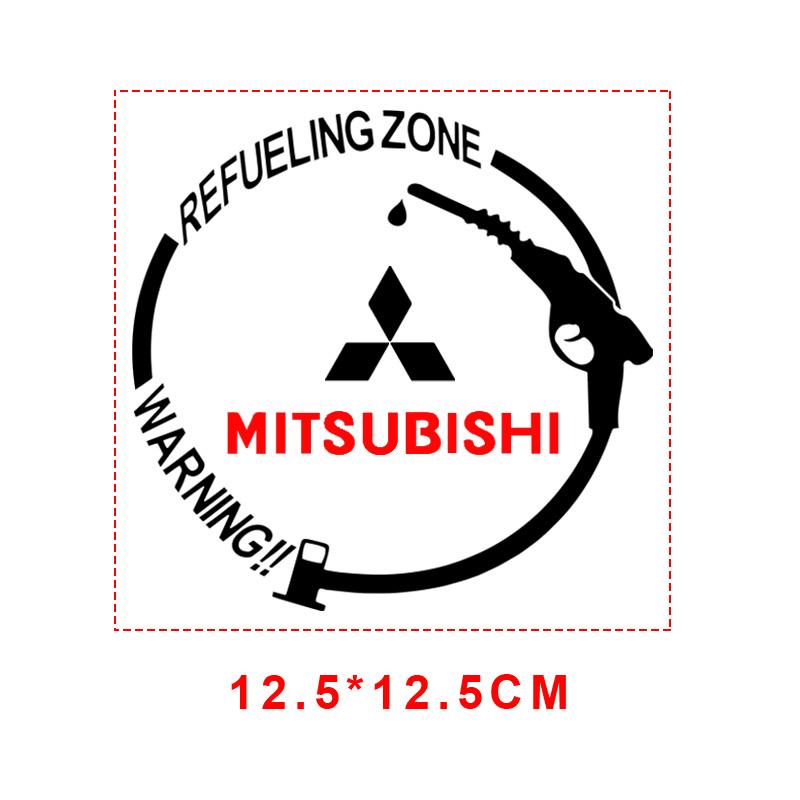 1 Stück Auto-Kraftstofftankdeckel-Aufkleber Vinyl Mode-Dekor-Aufkleber für Mitsubishi ASX Lancer Pajero Outlander L200 Lancer EX Pajero