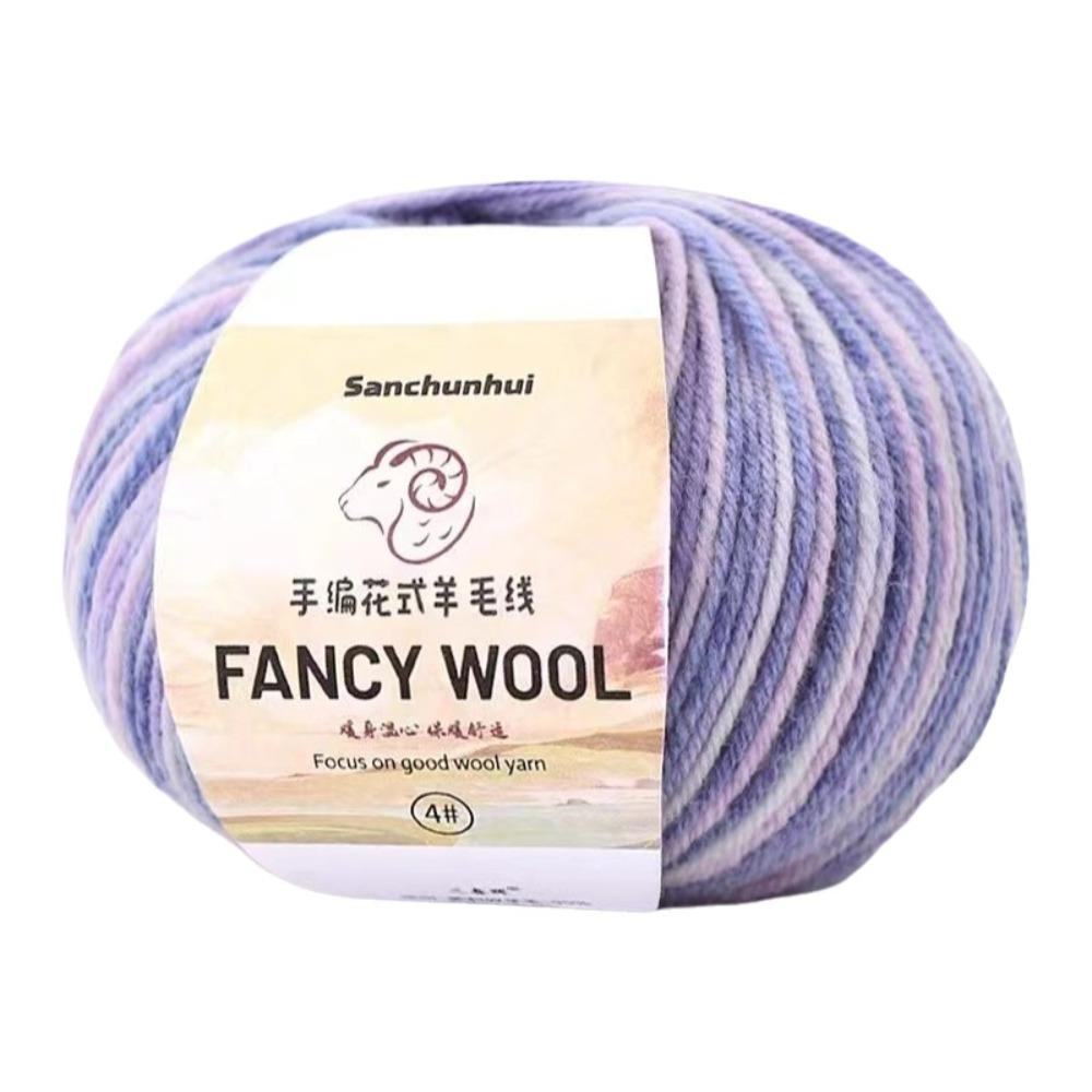 New 50g Per Roll Hand Knitted Yarn Soft Lightweight DIY Knitting Yarn Acrylic Blend Colorful Crochet Yarn Sweater Making