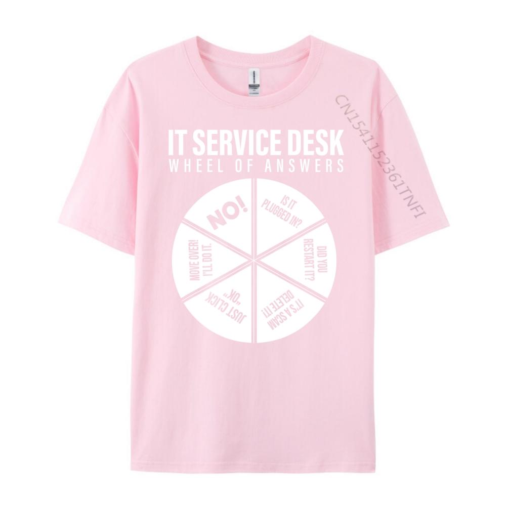 It Servicedesk Wheel Of Answers Computer Repair For It Freaks 3XL Men Clothing Graphic Tee Shirt New Year