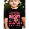 European Size Boys Black T Shirt Casual Summer Fashion with Pink Letter Print Comfy Short Sleeve Crew Neck