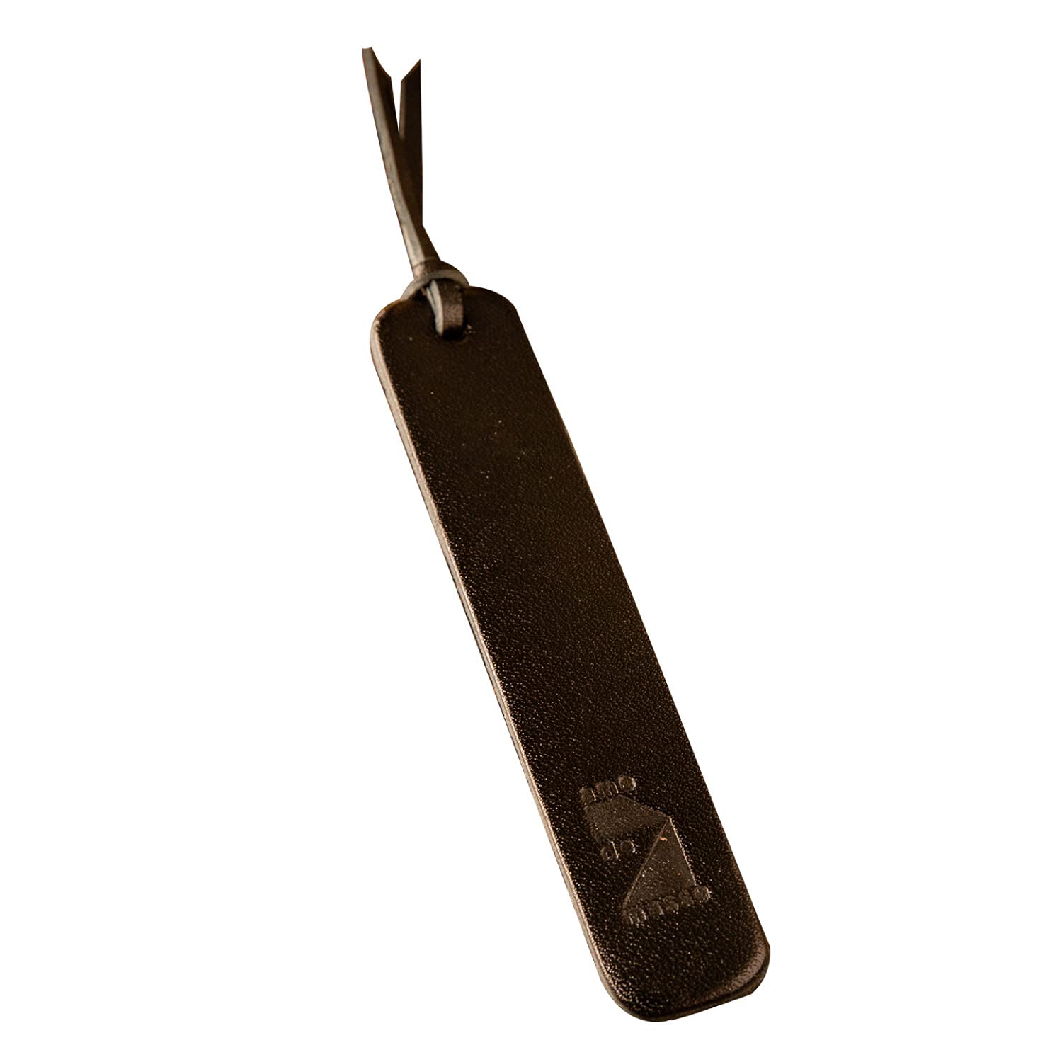 

de Bookmark Tochigi Leather Genuine Leather Bookmark Made in Japan Simple Bookmarker with String Reading Black [Am Mas] BM-033