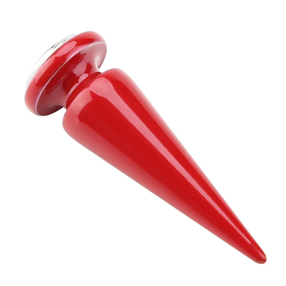10 Pcs Metal Spike Rivets and Studs Screw Back for DIY Leather Craft (Red)