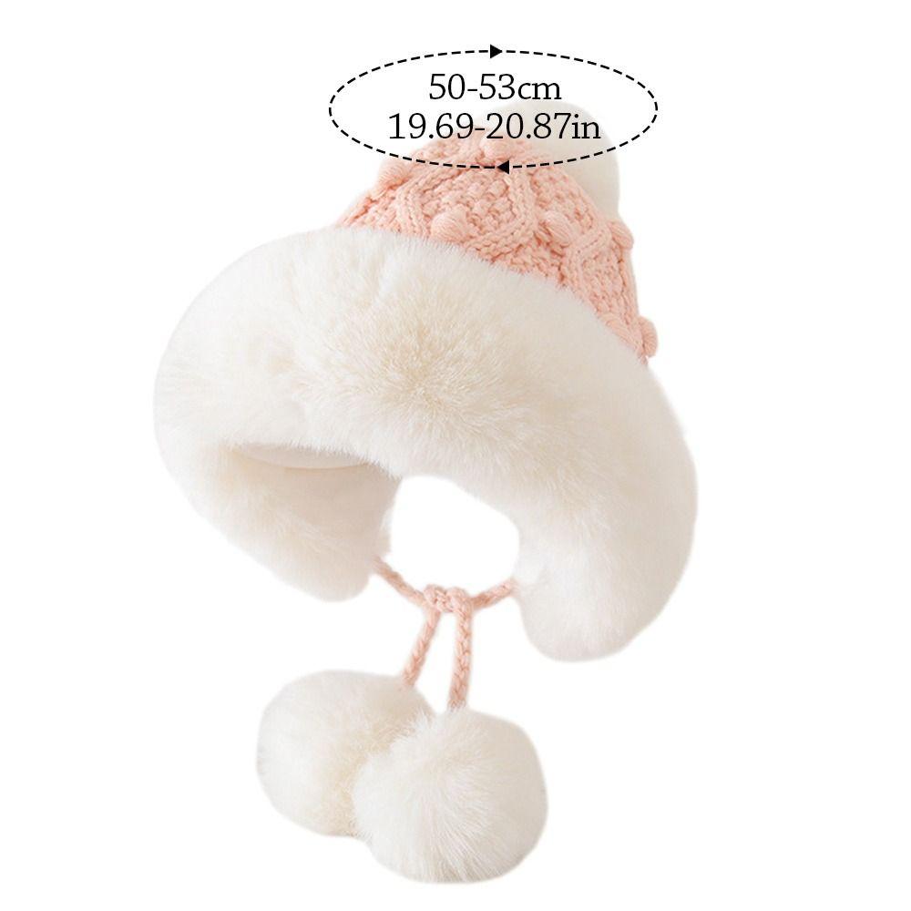 Windproof Skiing Cap Thicken Children Warm Cap Cute Ear Protection Hat Outdoors