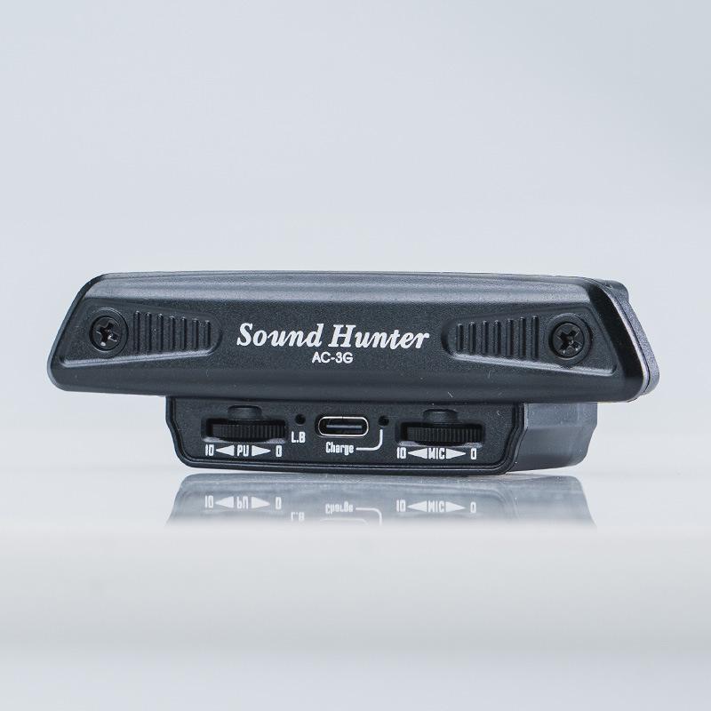 

AC-3G Folk Acoustic Guitar Pickup with Tap Plate - No Drilling Required for Soundhole Amplification AC-3G чорний