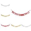 Reusable Merry Christmas Happy New Year Banner For Party Home Decoration
