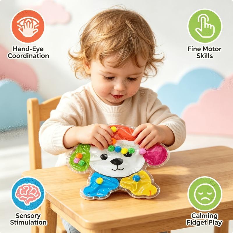 Squeeze Toys, Color-sorting Sensory Toys, Educational Preschool Activities, Fun Classroom Toys, Cute Colorful Puppy Design.