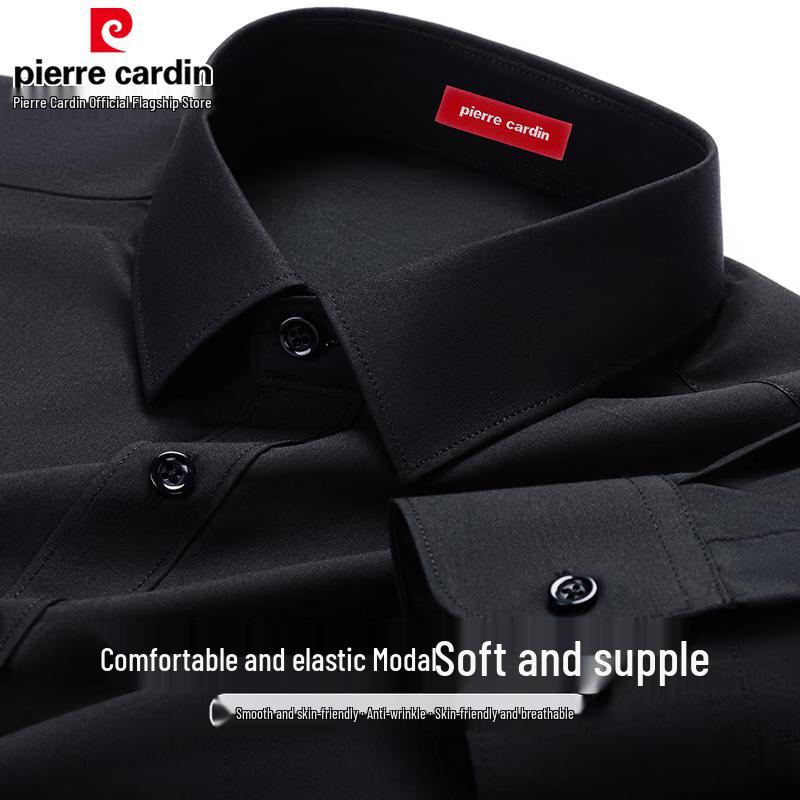 Pierre Cardin Men's Modal Non-Iron Long Sleeve Shirt