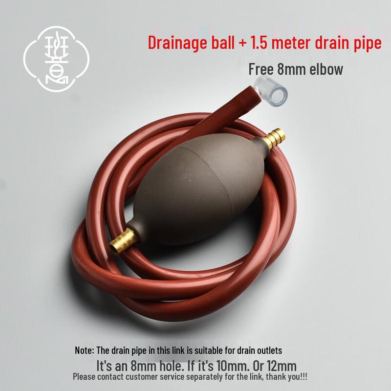 Qiwei Tea Tray Drain Hose with Suction Ball