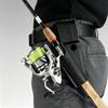 Portable Fishing Rod Holder Belt Mounted Rod Support Bracket Wear Resistant Outdoor Hand Free Fishing Accessory